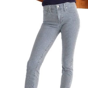 Madewell stripped jeans